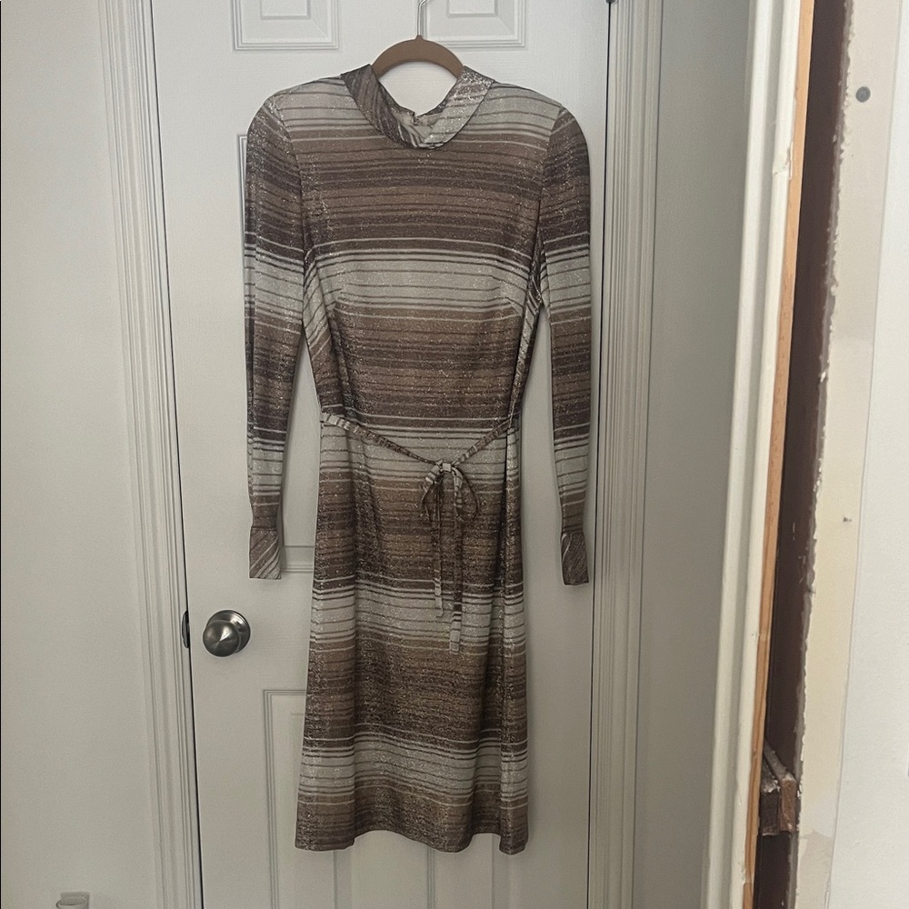Vintage Nelly de Grab metallic thread dress